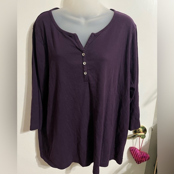 🧡2X Croft and Barrow Women's Purple Top - Picture 8 of 8